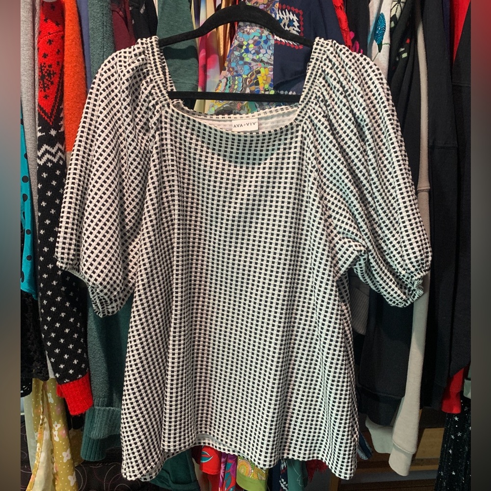 Ava & Viv checkered shirt